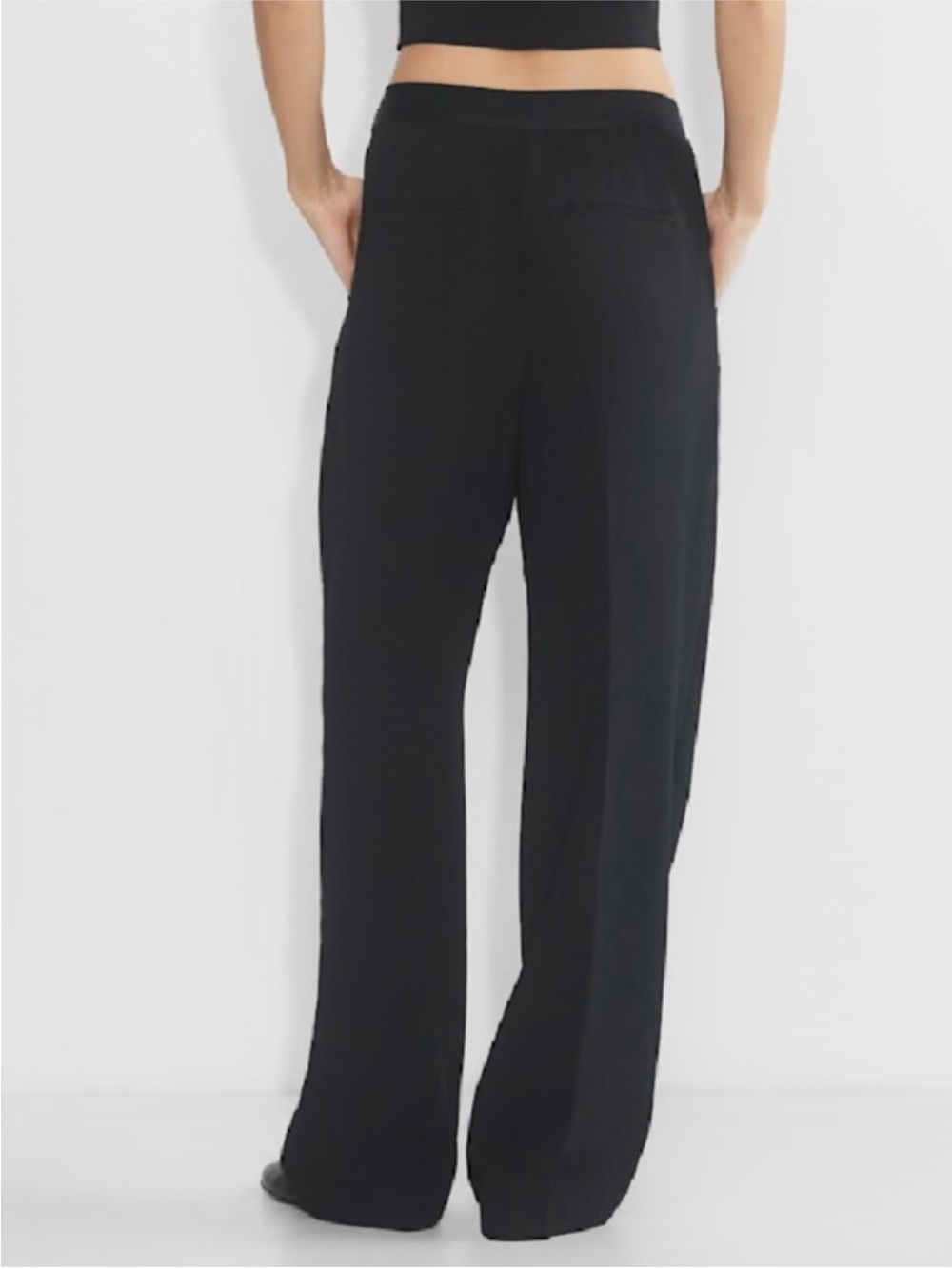 Wilfred Black Wide-Leg Women's Pants - Picture 2 of 8